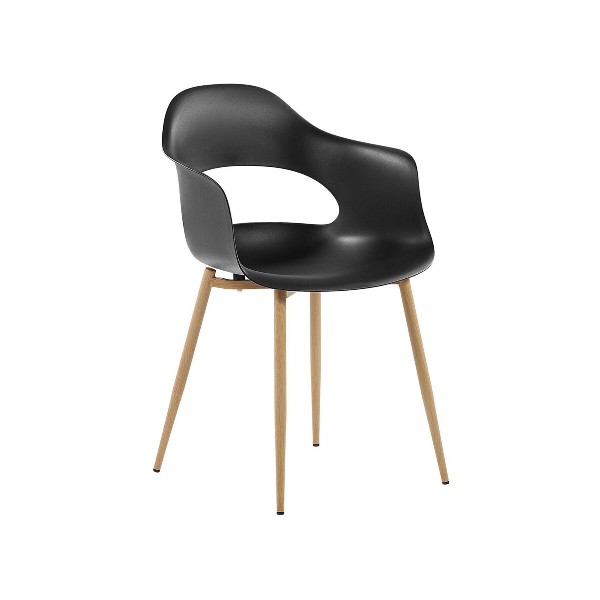 Zestaw 2 krzeseł czarny UTICA