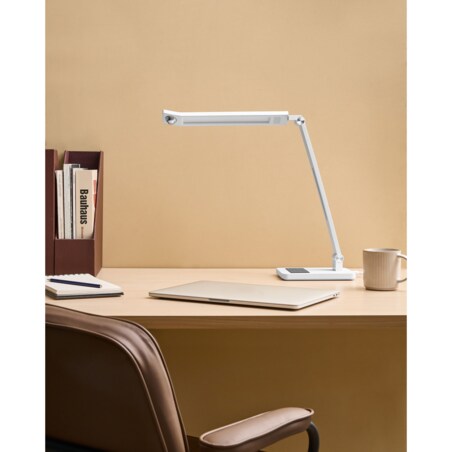 Lampa biurkowa LED LEPUS Z czujnikiem ruchu Biały