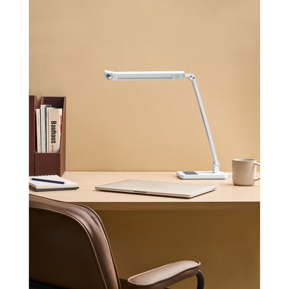 Lampa biurkowa LED LEPUS Z czujnikiem ruchu Biały