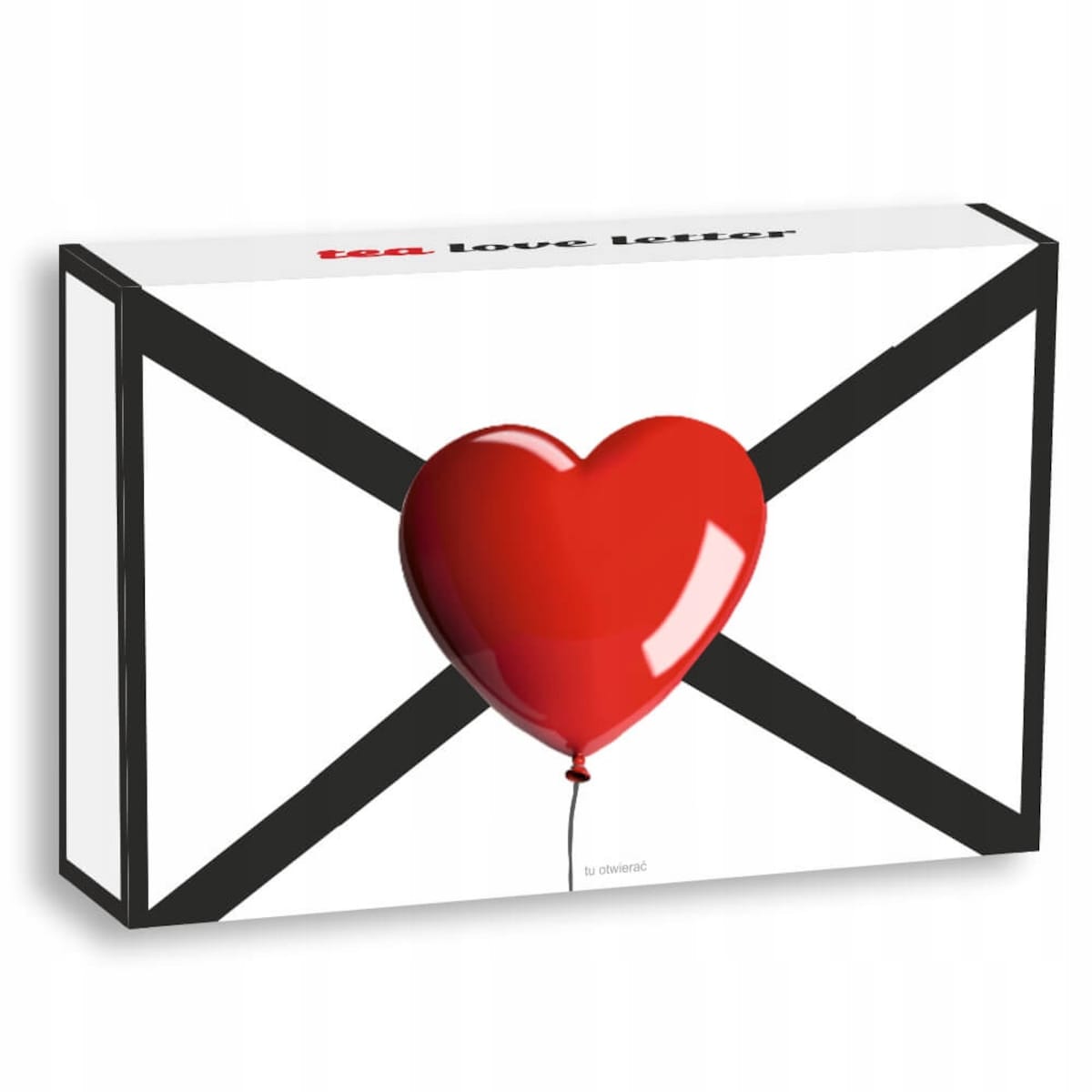 Zestaw prezentowy upominkowy "TEA LOVE MESSAGE" - 14 smaków herbat sypanych - prezent upominek na walentynki dla chłopaka dziewczyny niej niego żony męża kobiety faceta mężczyzny