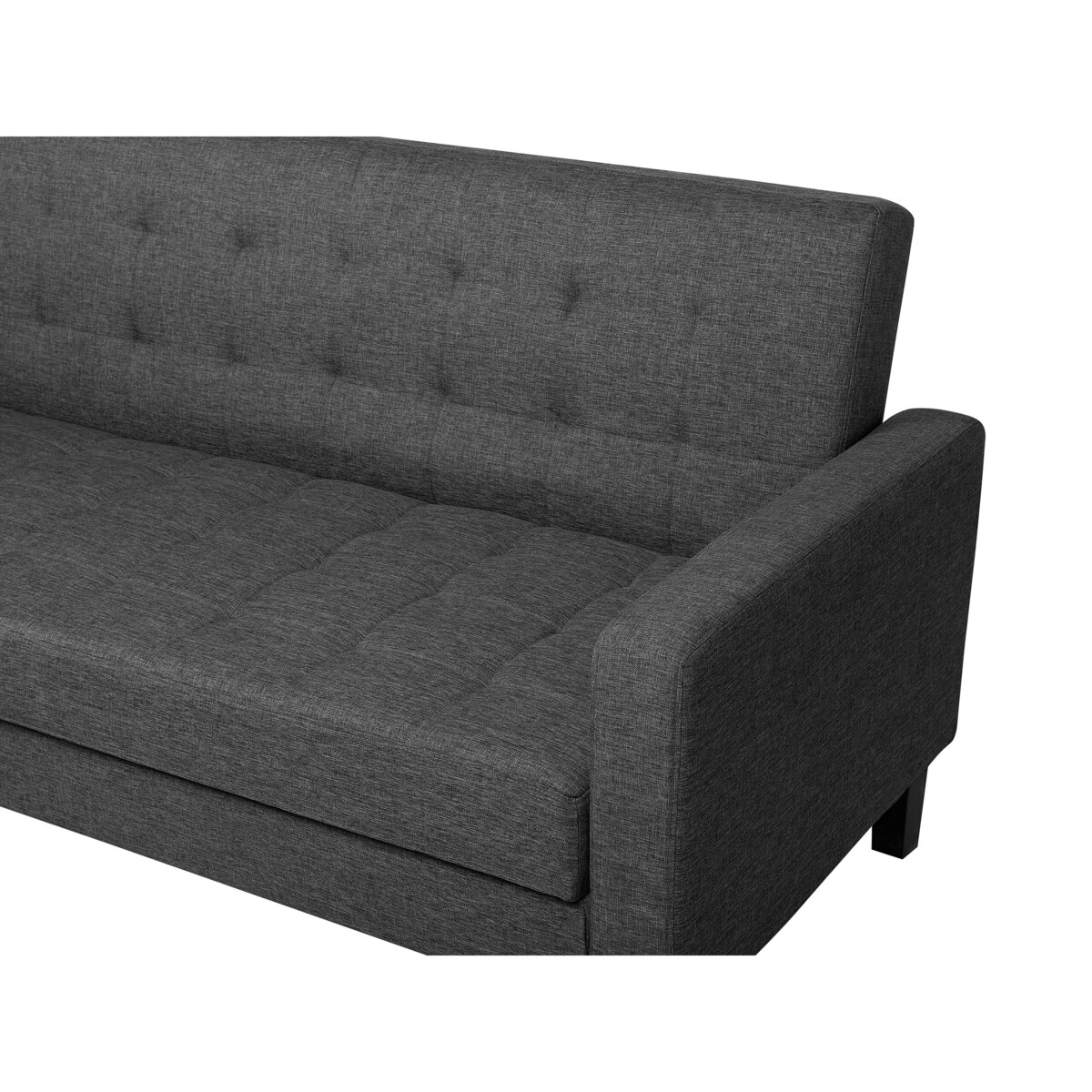 Sofa rozkładana ciemnoszara VEHKOO