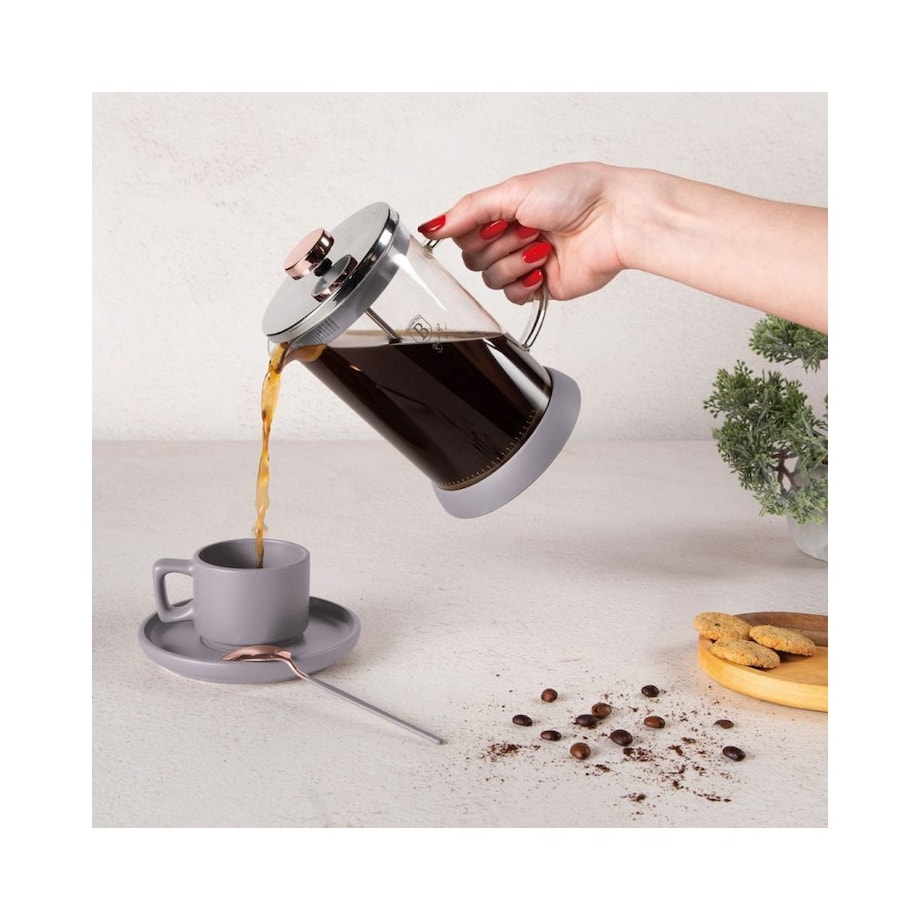 Berlinger Haus Taupe zaparzacz tłokowy do kawy herbaty 800ml BH8589