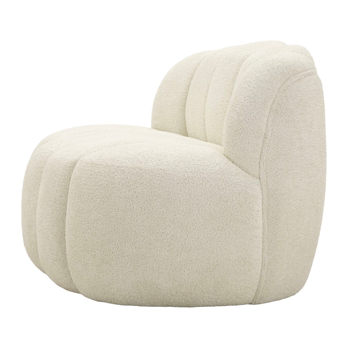Sofa Ball, kolor biały, poliester i sklejka, 145 x 80 x 69 cm, do salonu, Mauro Ferretti