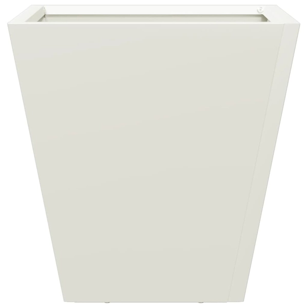 vidaXL Donica ogrodowa, biała, 30x30x30 cm, stalowa