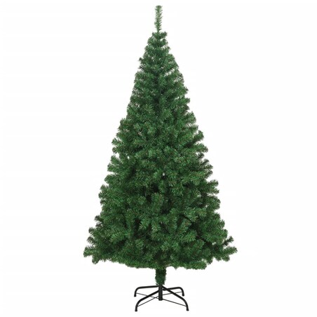 vidaXL Sztuczna choinka o grubych gałązkach, zielona, 210 cm, PVC