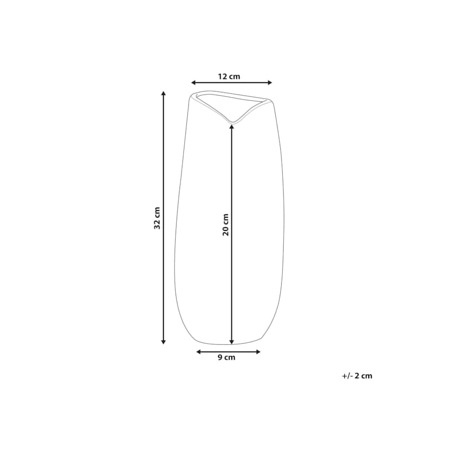 Wazon dekoracyjny ceramiczny czarny DERBE