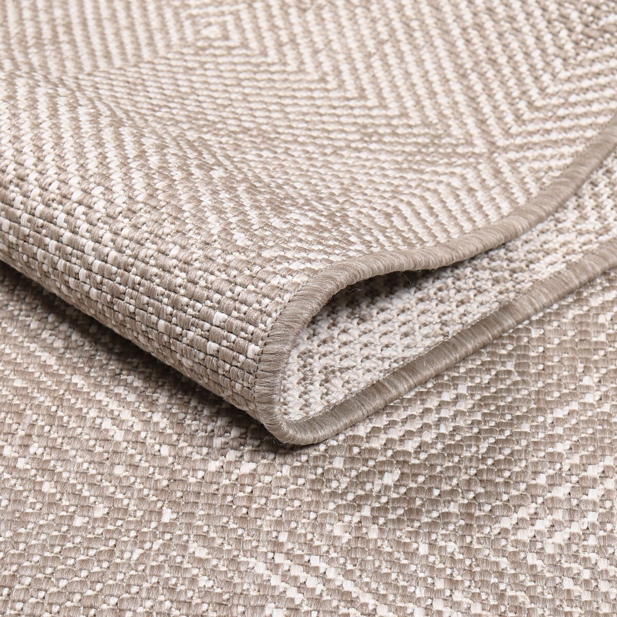 Funkcjonalny dywan na zewnątrz i do wnętrz, dwustronny DUO 58450 Linen 80x150