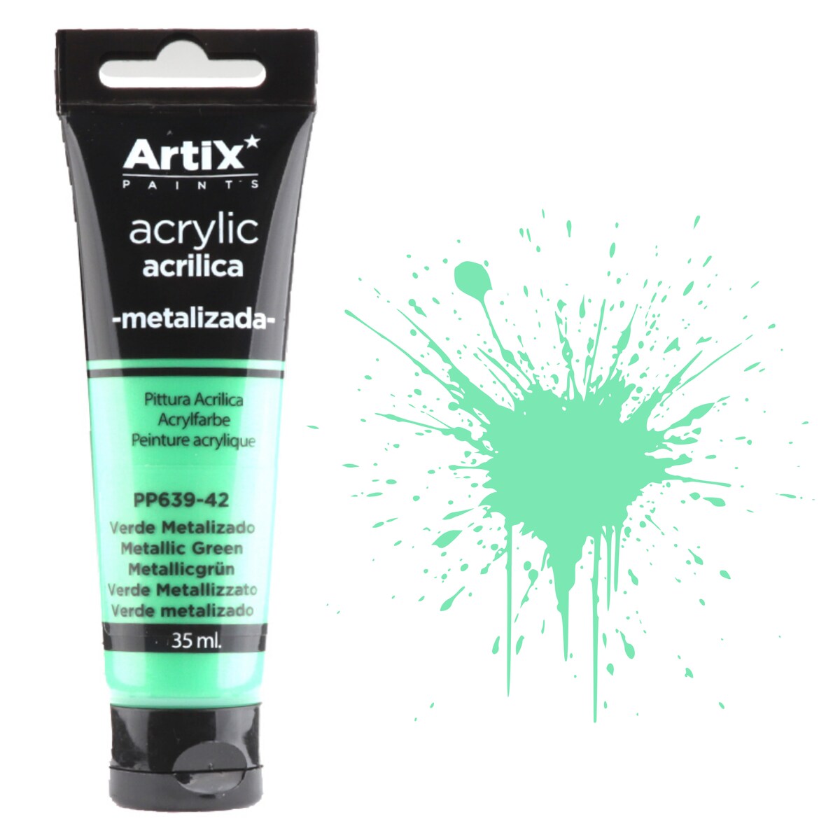 farba akrylowa metallic green artix pp639-42, 35ml