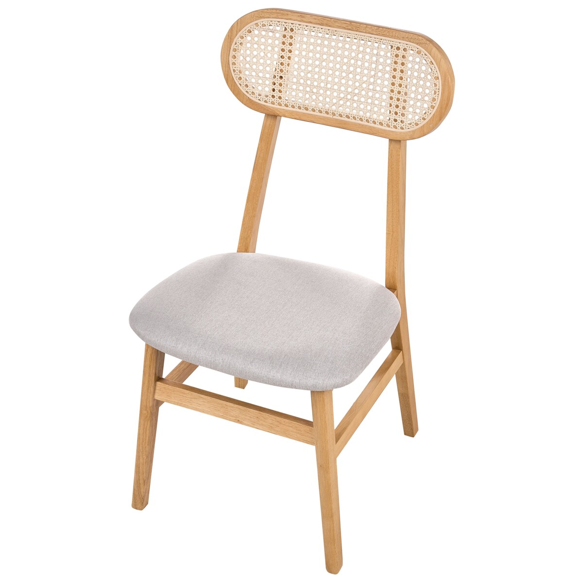 Zestaw 2 krzeseł do jadalni FALLON Jasnobrązowy