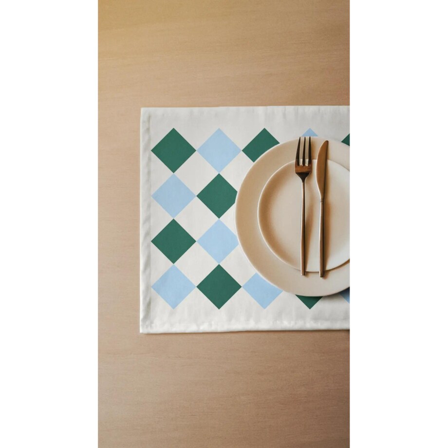 Podkładki świąteczne - Retro świąteczna krata