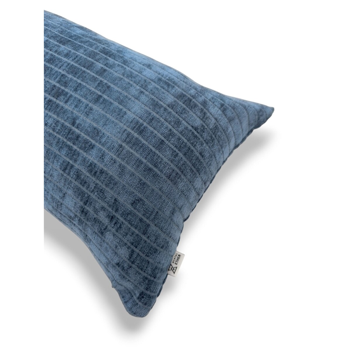 Granatowa poduszka dekoracyjna w prążki 30x50 Lines