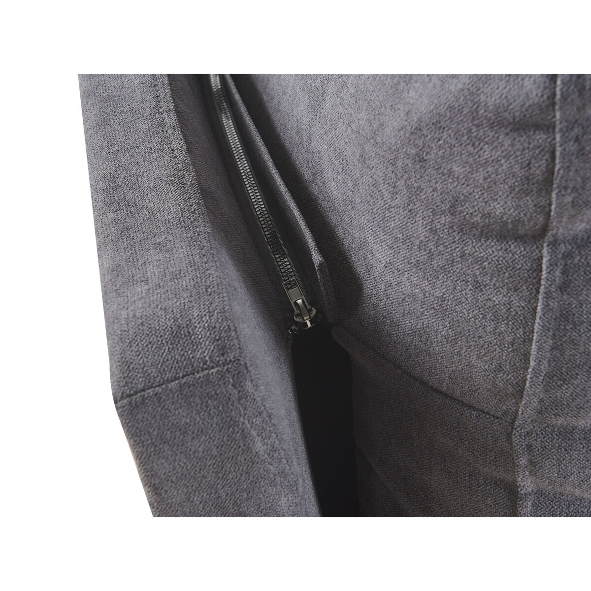 Łóżko welurowe 180 x 200 cm ciemnoszare MELLE