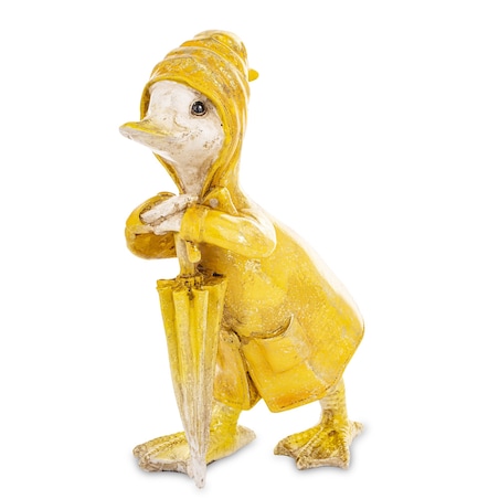 Dekoracja - kaczorek pod parasolem 22x13,5x10 cm ANATRA