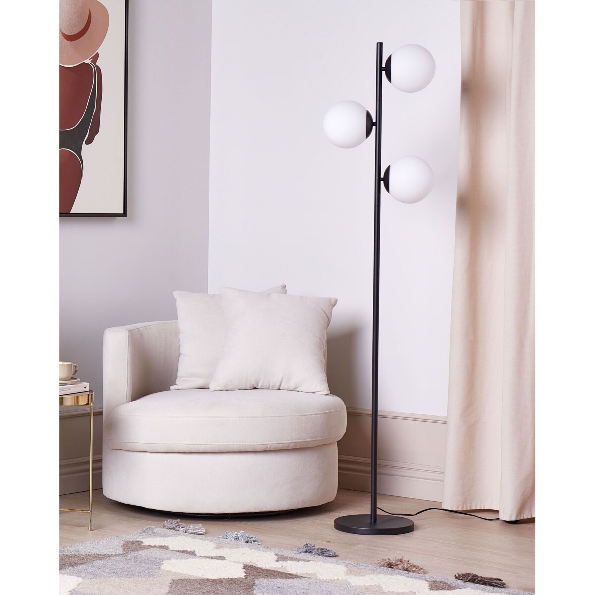 Lampa podłogowa WADI Metal Czarny