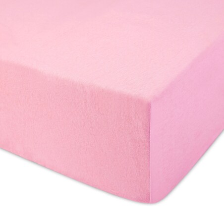 Prześcieradło jersey z gumką 160x200 kolor Jasny róż