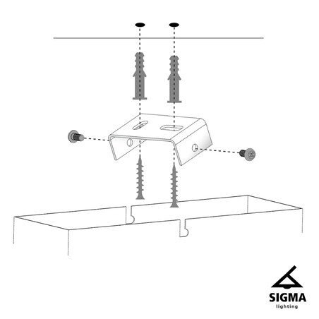 Lampa do kuchni wisząca Gondola M 40639 Sigma nad wyspę biała miedziana