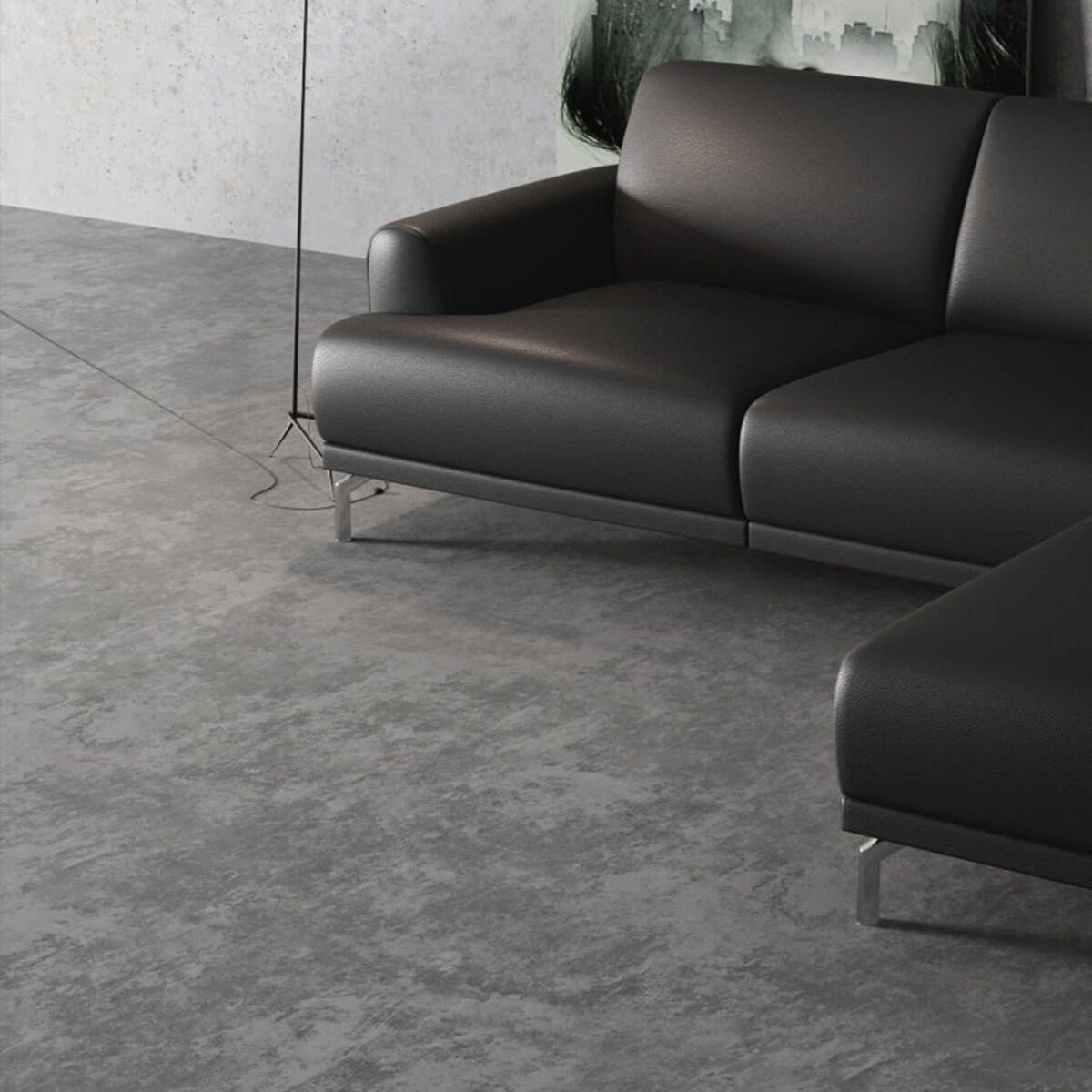 Sofa narożna Puzo ciemnoszara