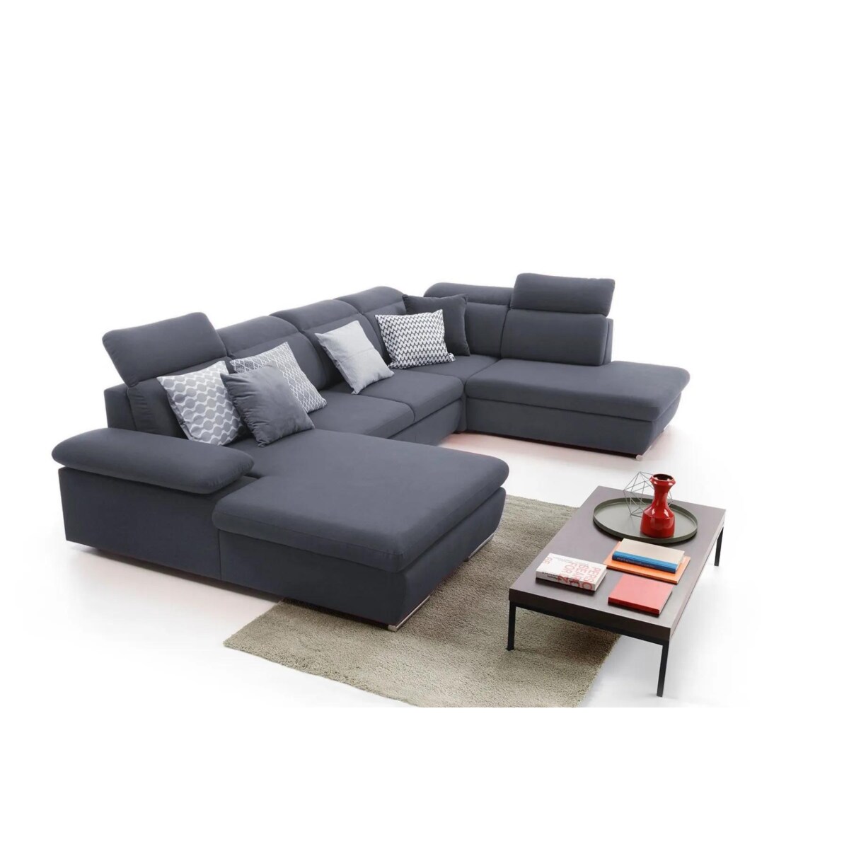 Narożnik z funkcją spania KLARA II grafitowy prawy/lewy