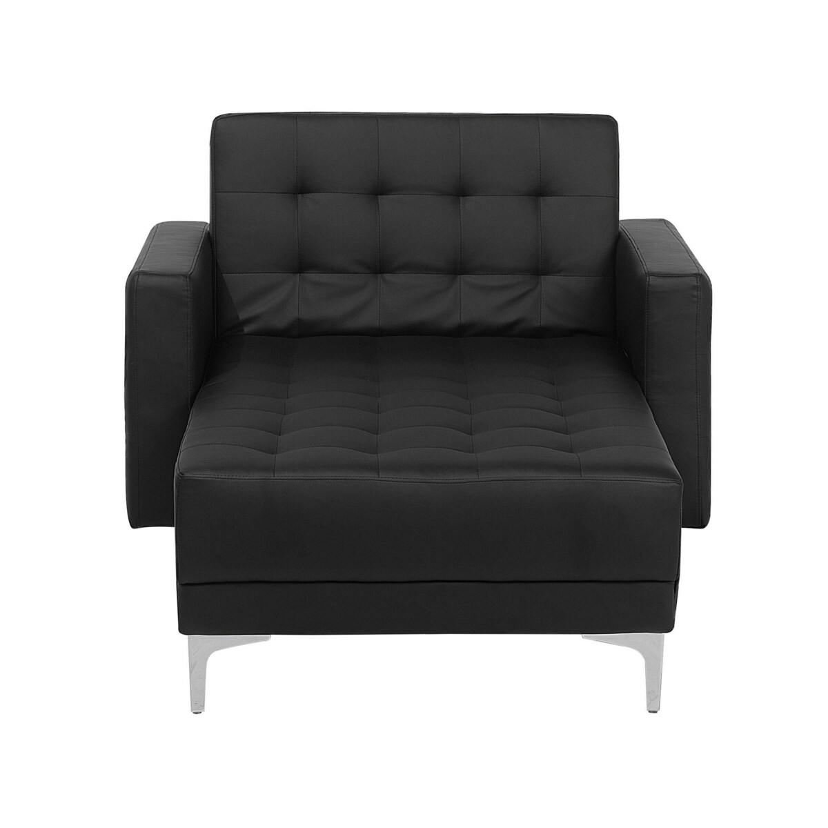 Szezlong ekoskóra czarny ABERDEEN