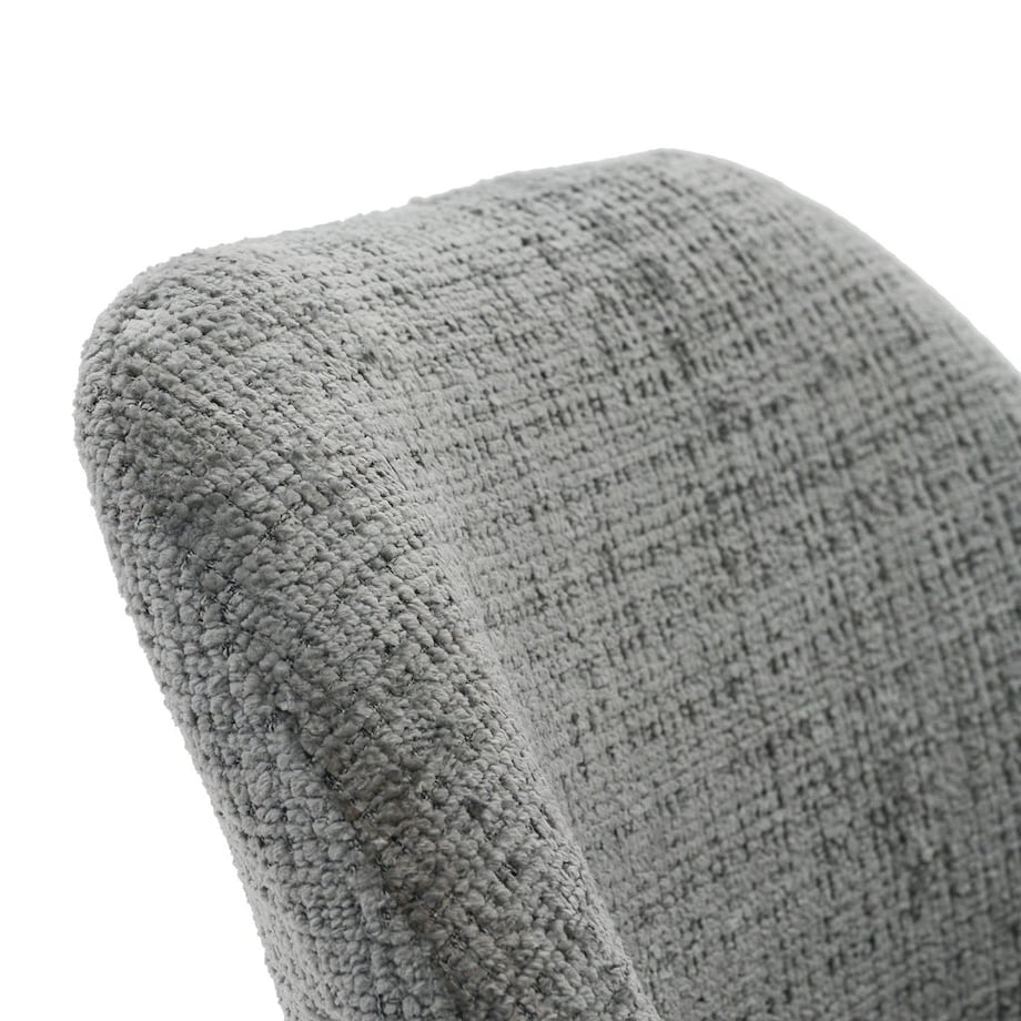 Krzesło obrotowe tapicerowane MILO II ciemny szary do salonu jadalni kuchni