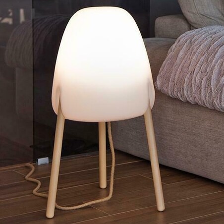 Lampa ogrodowa Rocket LUMRCK70SSNW solarna trójnóg biała, King Home