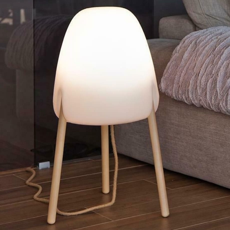 Lampa ogrodowa Rocket LUMRCK70SSNW solarna trójnóg biała, King Home