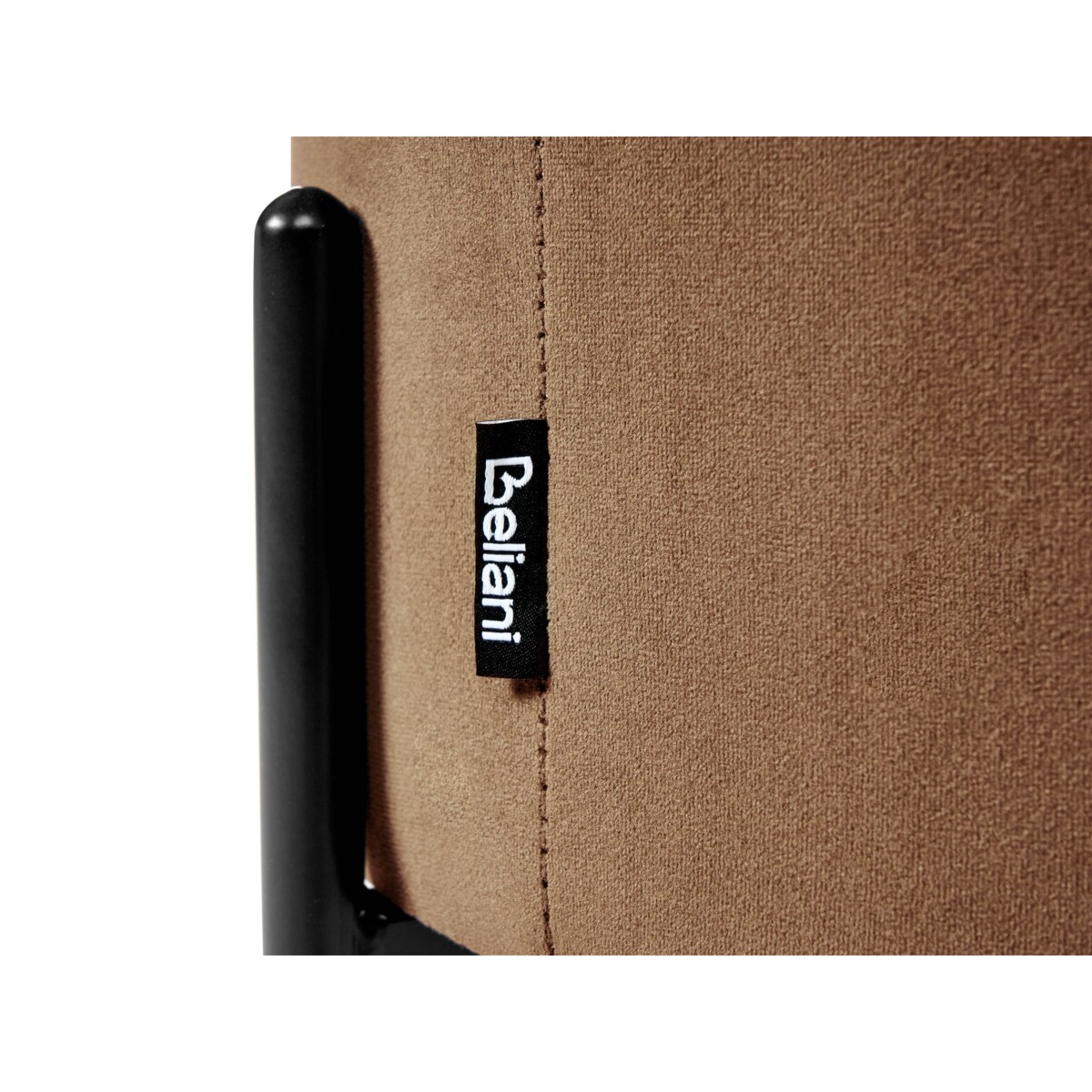 Puf ze schowkiem WENONA Welur Ciemnobrązowy