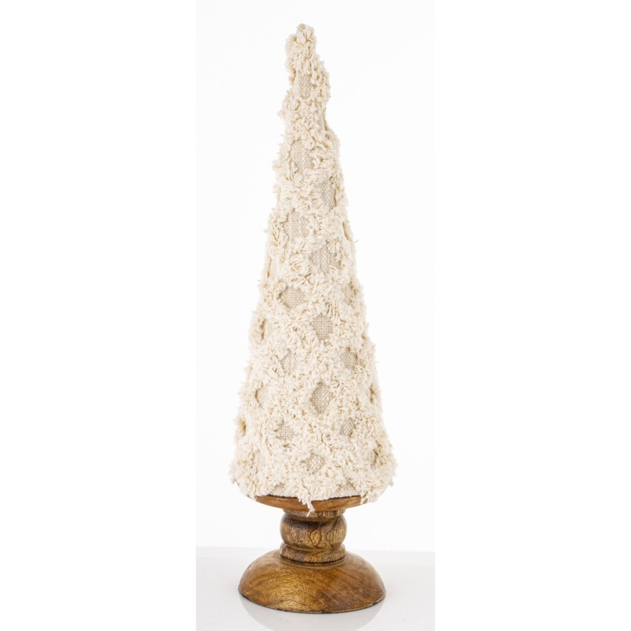 Figurka choinka 40x12x12 cm FAZIO beżowa niska