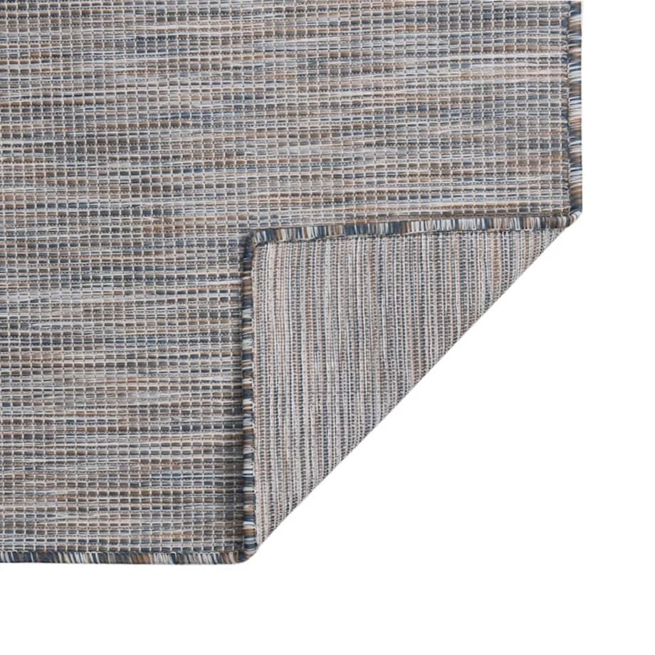 vidaXL Dywan zewnętrzny o płaskim splocie 140x200cm, brązowo-niebieski