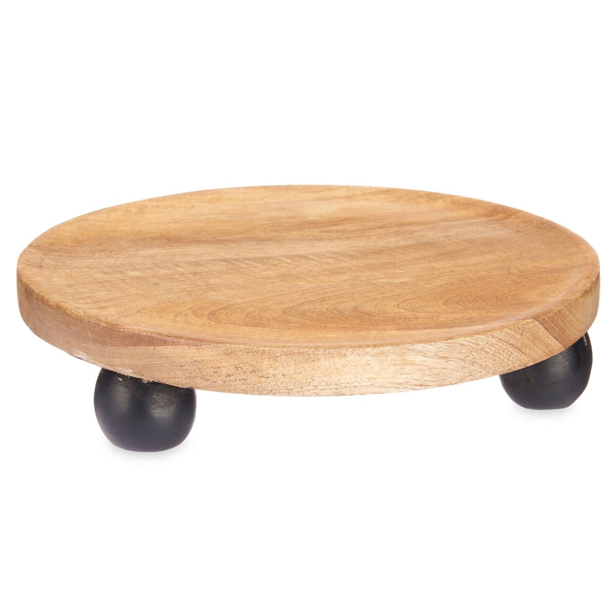 Podstawka drewniana na ozdobnych nóżkach, Ø 30 cm