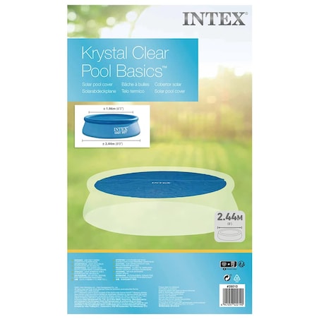Intex Solarna plandeka na basen, niebieska, 206 cm, polietylen