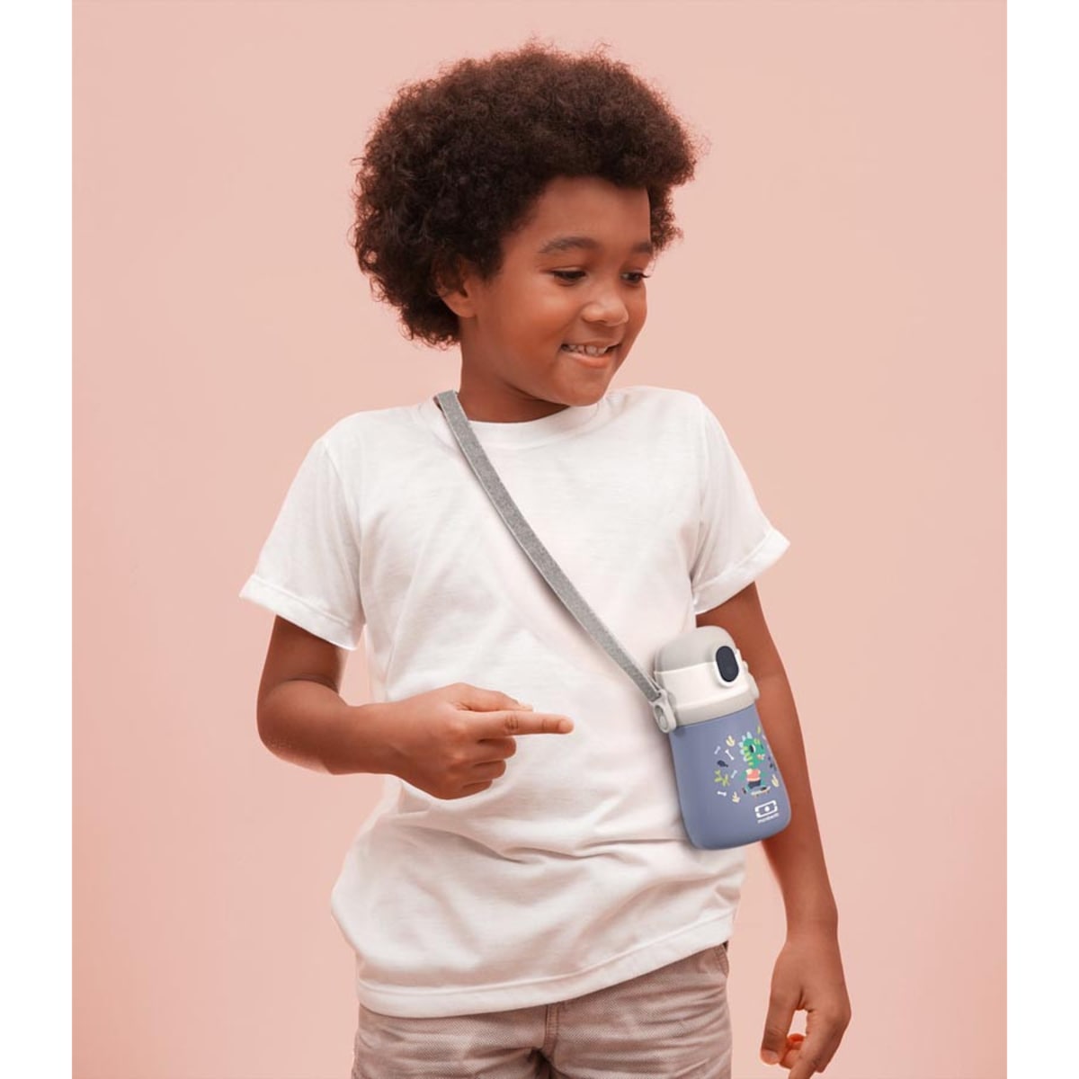 Butelka termiczna dla dzieci Dino Stram, 360 ml, Monbento