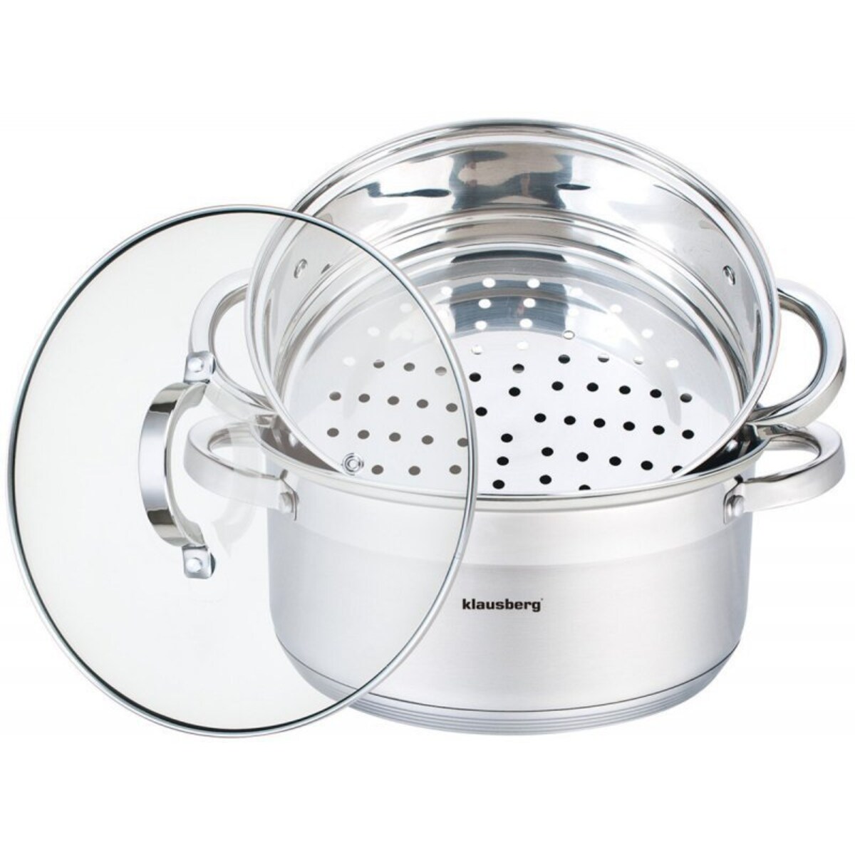 Garnek Na Parę Klausberg 3 Elem. 24Cm Kb-7144