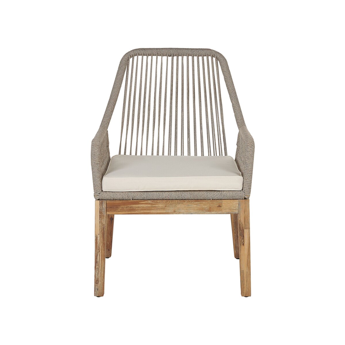 Zestaw ogrodowy dla 6 osób OLBIA z poduszkami Beton Beżowy