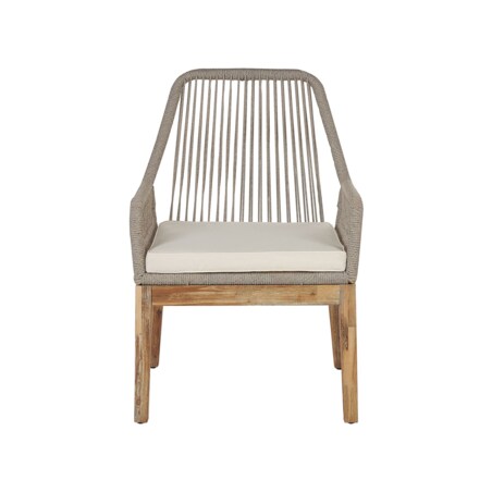 Zestaw ogrodowy dla 6 osób OLBIA z poduszkami Beton Beżowy