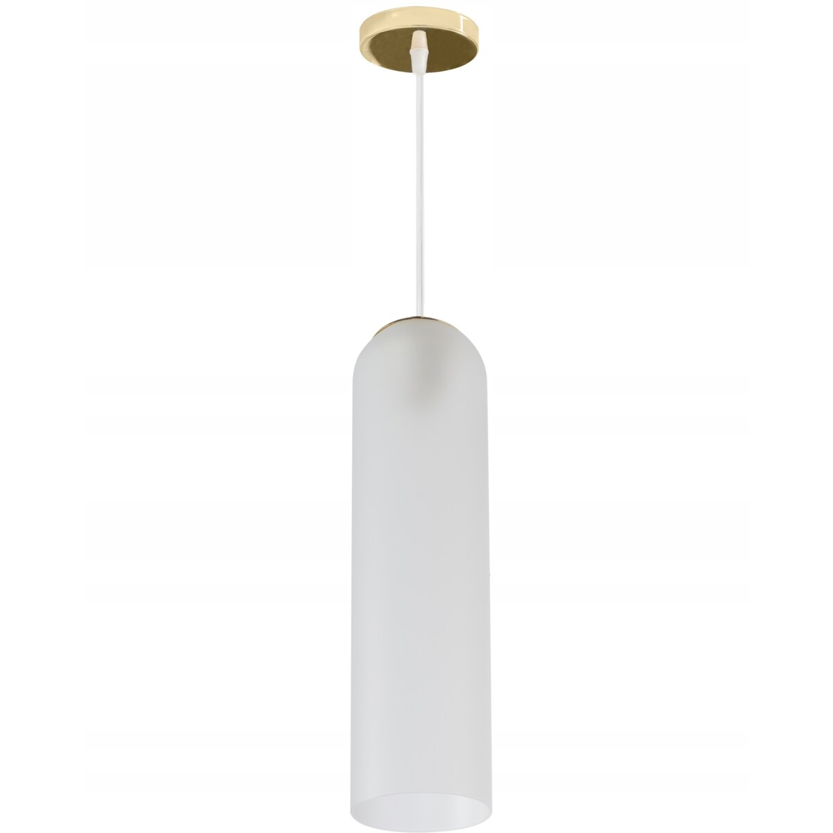 Lampa Sufitowa Wisząca Szklana Glamour White Gold