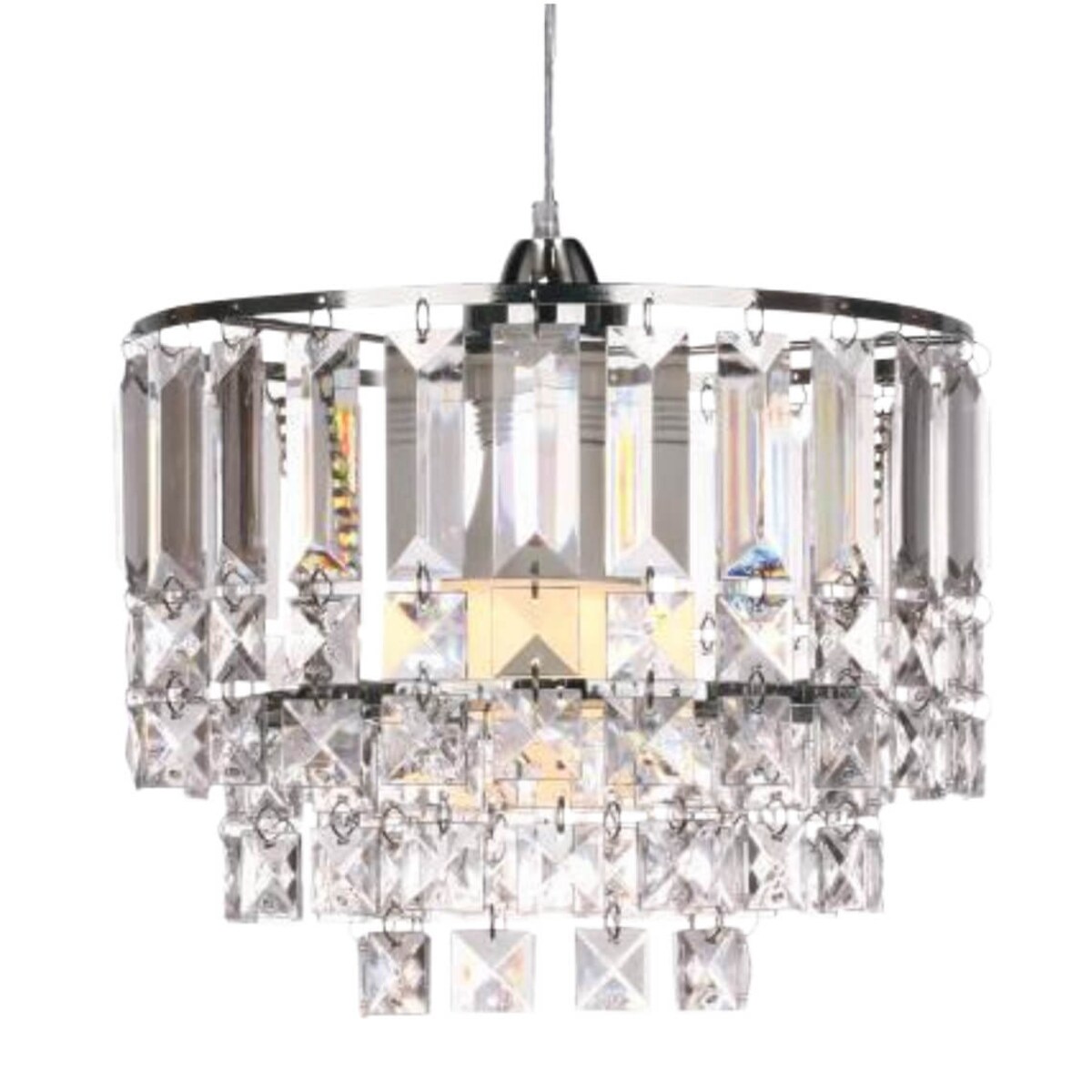 Kryształowy żyrandol Cresta 31-20871 Candellux chrom transparentny