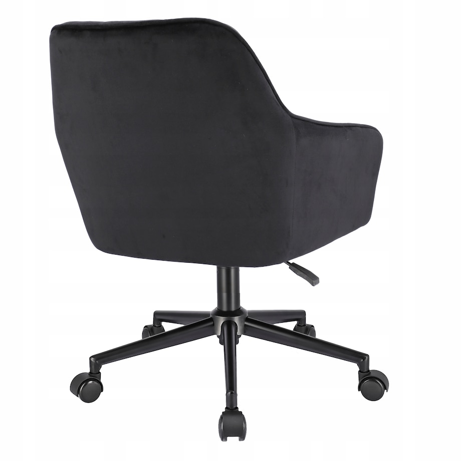 Fotel NAPOLI czarny na czarnej stopie