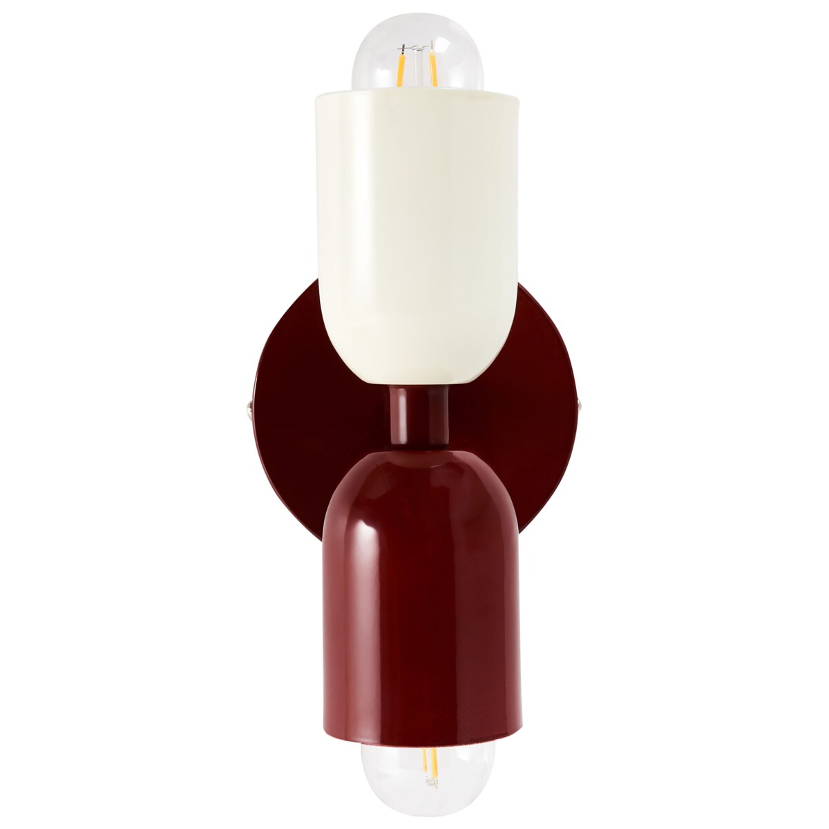 Zestaw 2 lamp ściennych TOPI Metal Czerwony