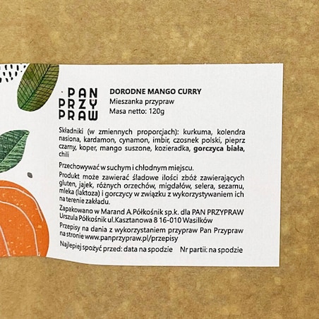 Dorodne Mango Curry –Refill