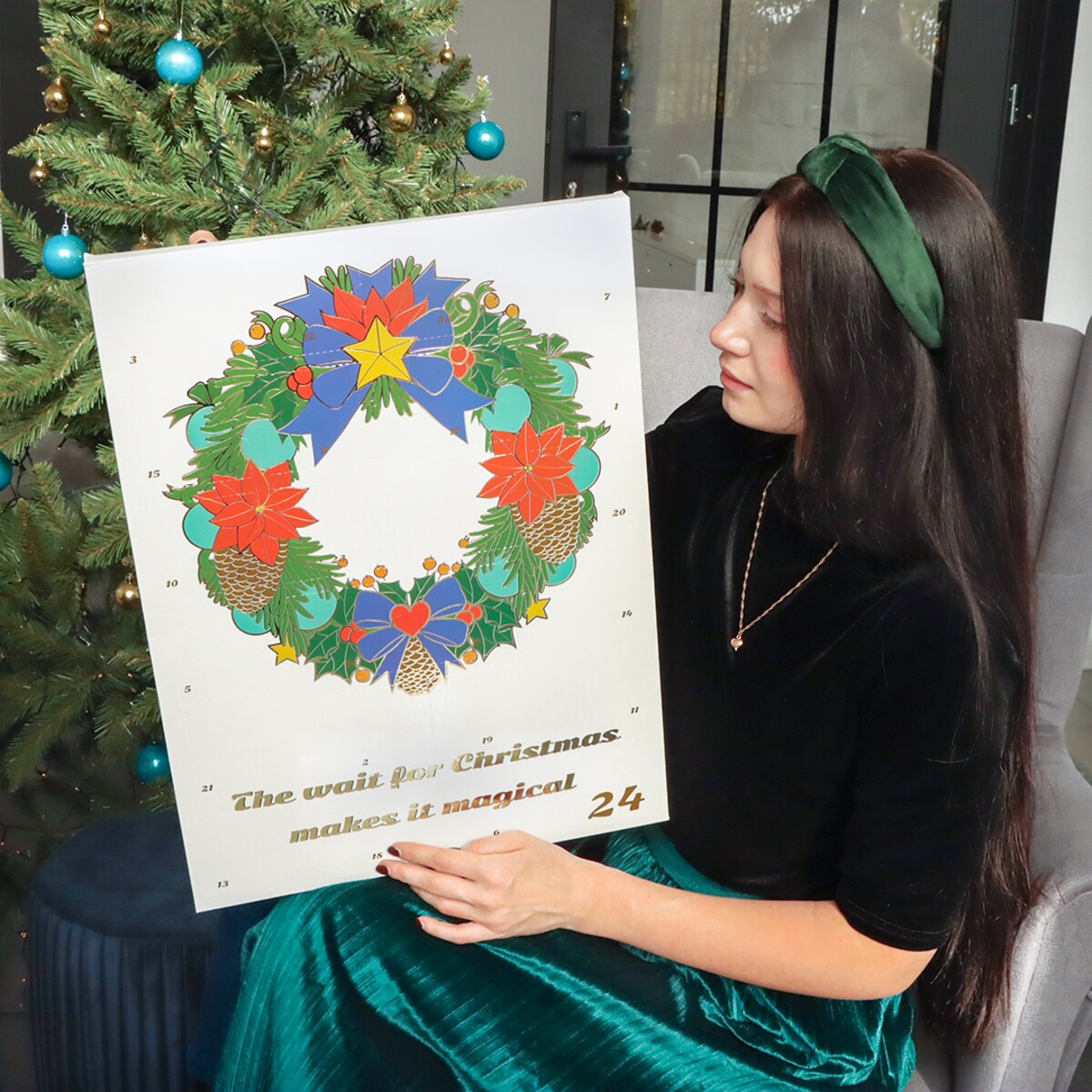 KALENDARZ ADWENTOWY 2025 Z KAWAMI - 24 RÓŻNE SMAKI KAW DESEROWYCH PREMIUM - PREZENT UPOMINEK NA ŚWIĘTA MIKOŁAJA DLA KOBIETY MĘŻCZYZNY FACETA