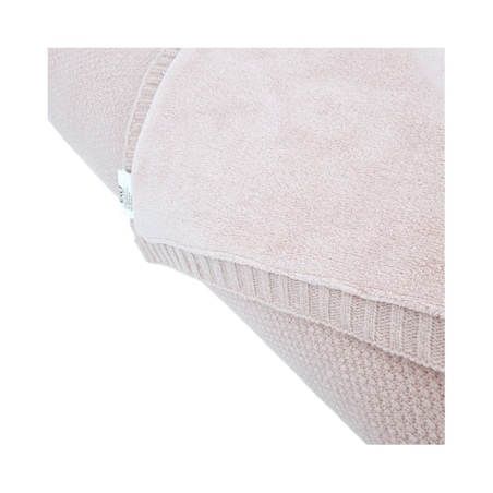 Koc dzianinowy z podszyciem futerkowym 150x200 cm – MILANO DUO ROSE PINK