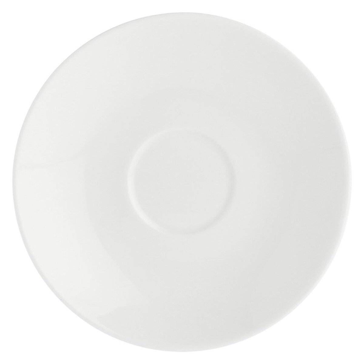 Zestaw 4 filiżanek ze spodkiem Essenziale - Biały, 350 ml