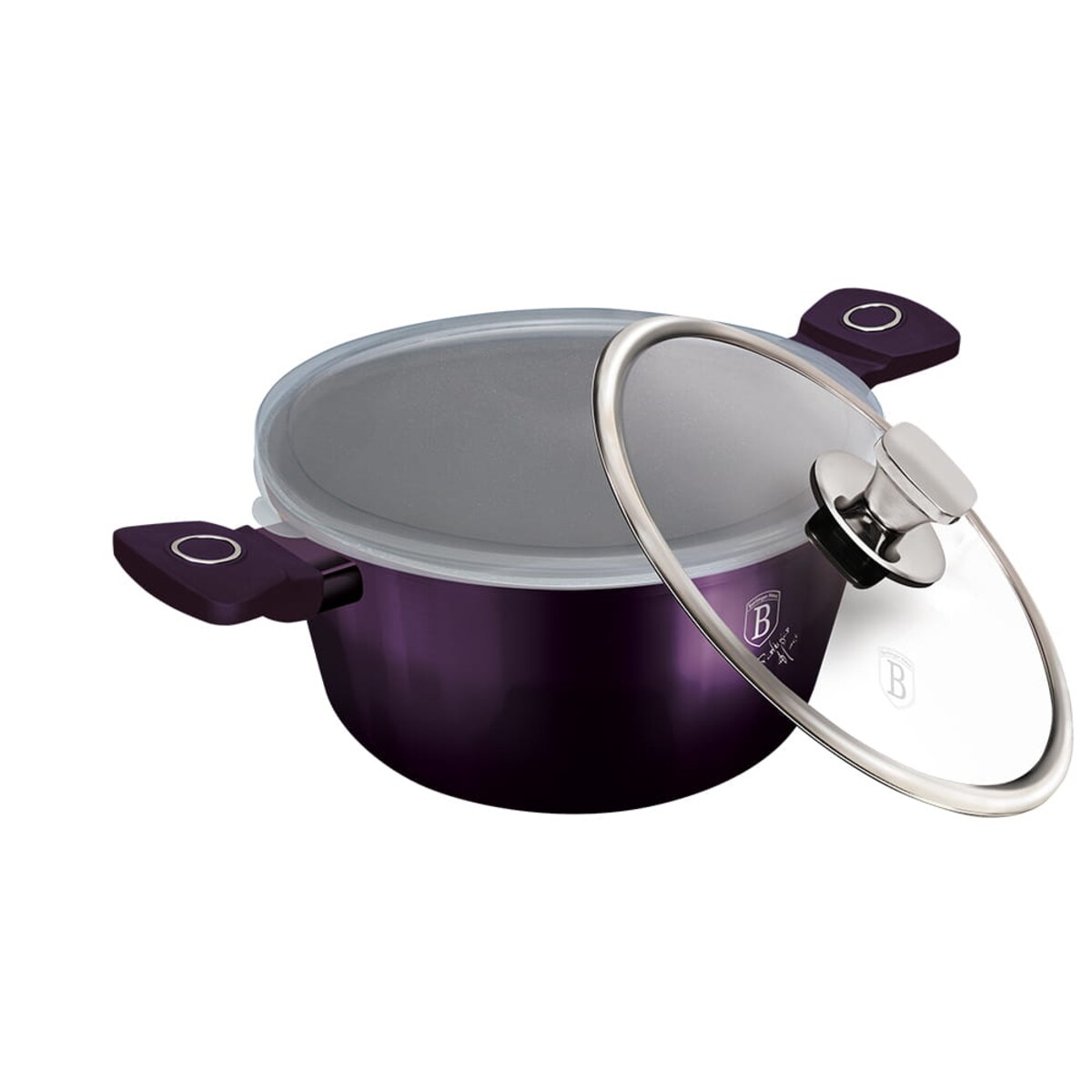 Garnek z powłoką tytanową 20cm 2.2L BERLINGER HAUS Purple Eclipse