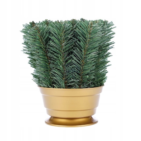 BROKATOWA GAŁĄZKA KWIAT ZŁOTY do dekoracji bukietu kompozycji święta stroik