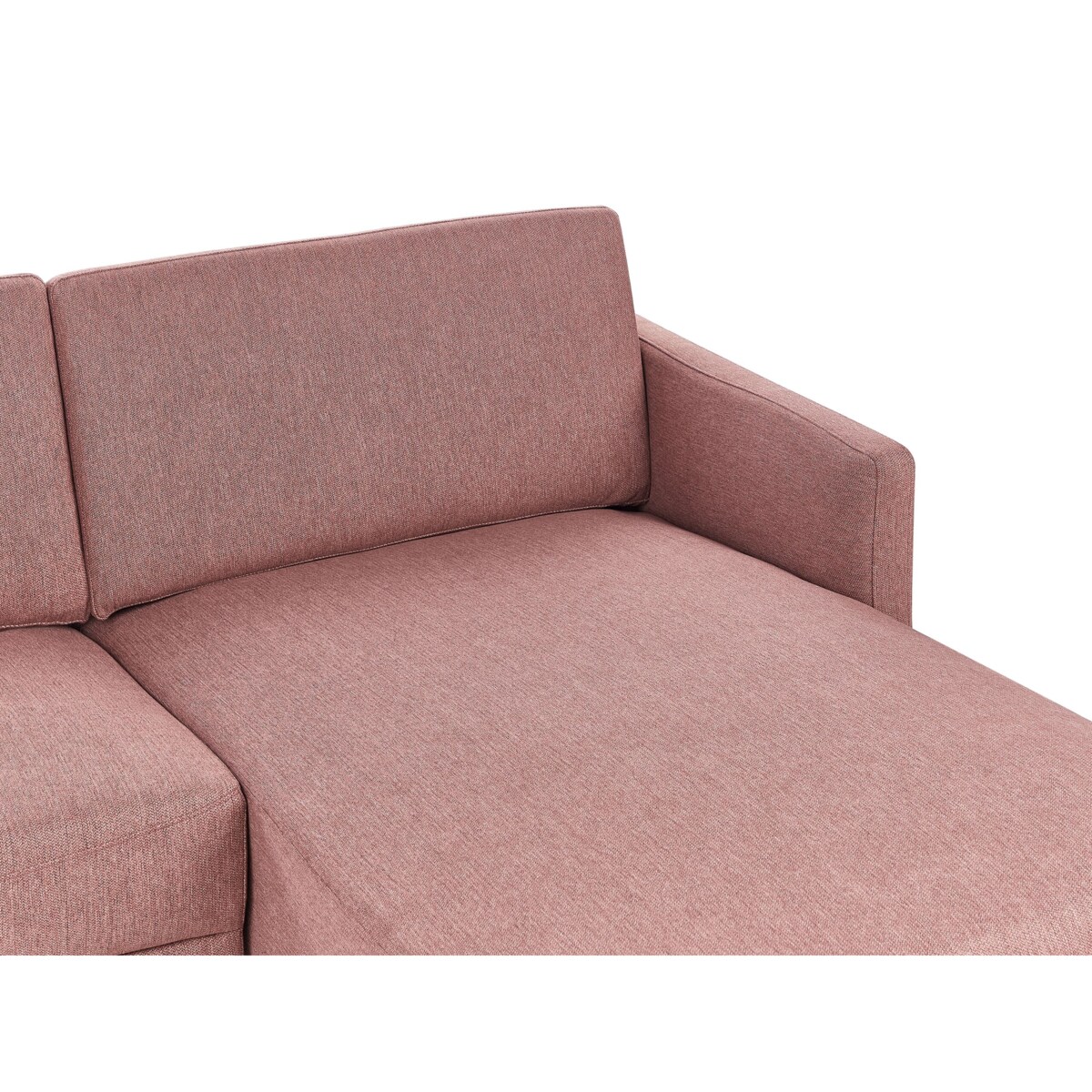 Narożnik 2-osobowy lewostronny różowy brąz BREDA