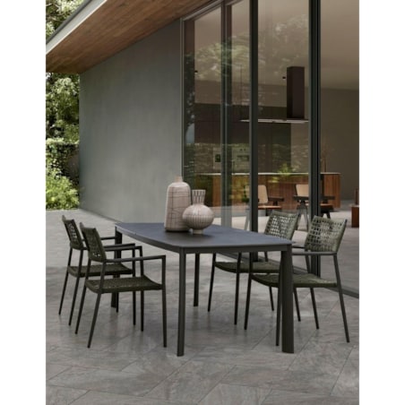 BIZZOTTO stół ogrodowy ALCORA 180 szary