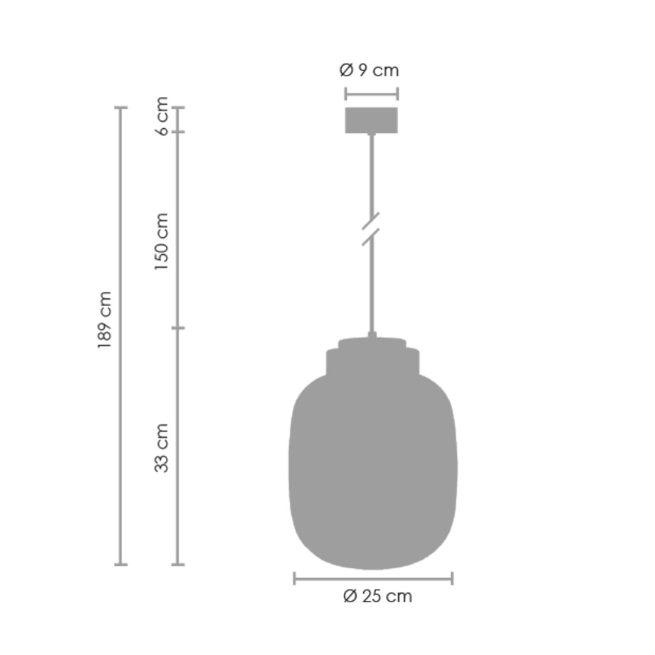 Wisząca lampa Boom 9969P/A Step LED 24W 3000K klosz szklany mosiądz dymiona