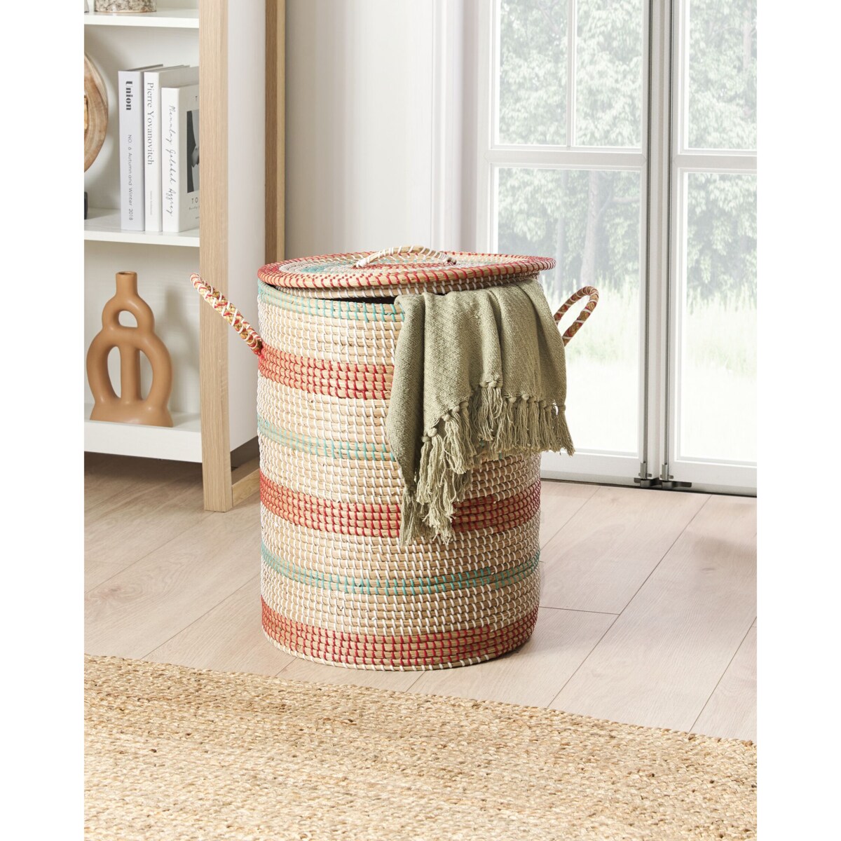 Kosz z trawy morskiej jasny SADEC