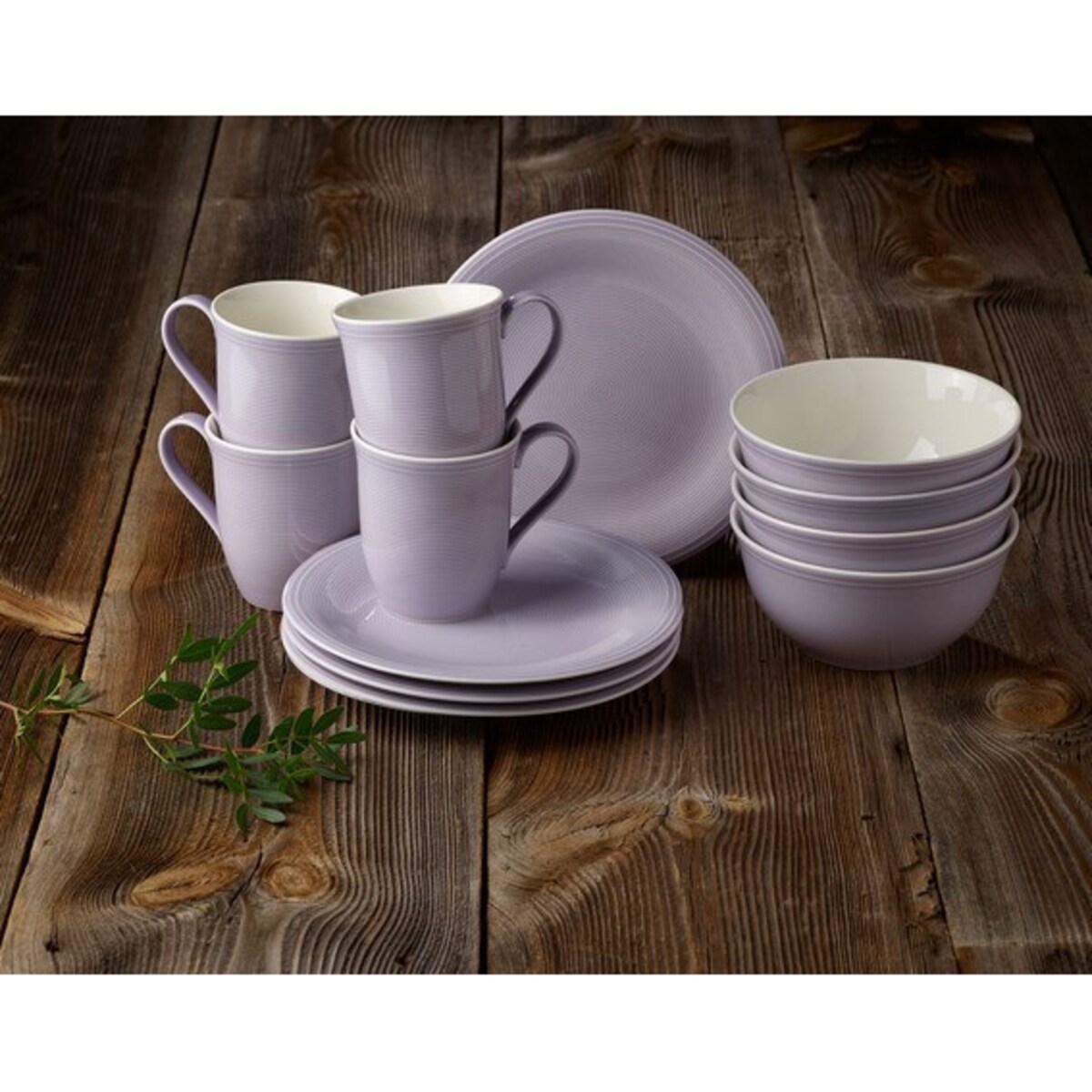 Zestaw śniadaniowy Color Loop Blueblossom, 12 el, Villeroy & Boch